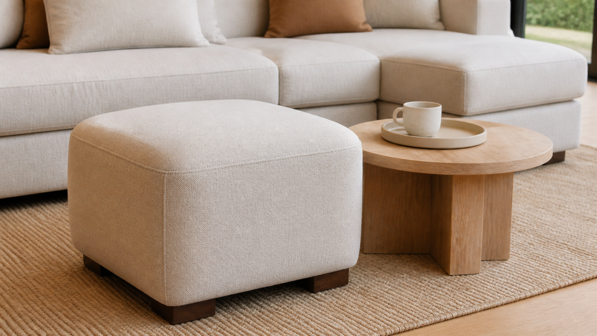 Ottoman and table: Perfect Ottoman & Table Styling: Your Guide to a Chic Space