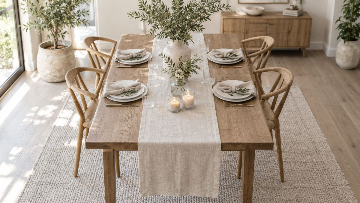 Dining Table Runner Guide for Styling and Sizing