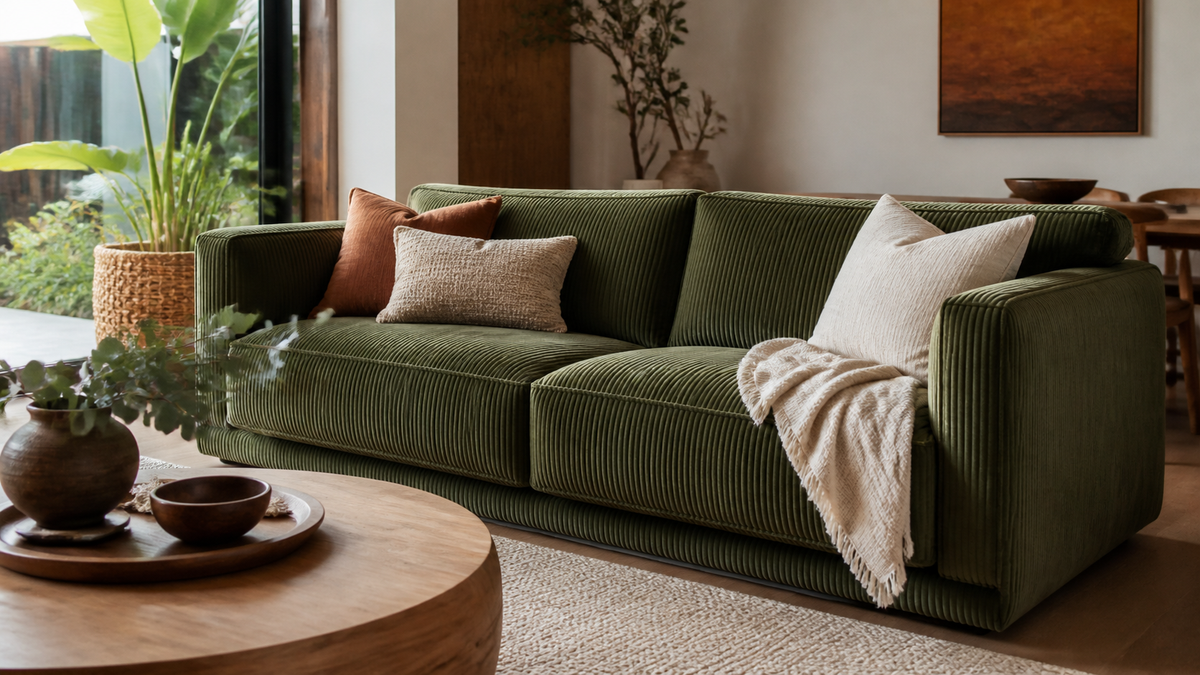Your Guide to the Perfect Green Corduroy Couch in Australia