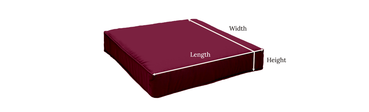 Cushion measuring diagram 4