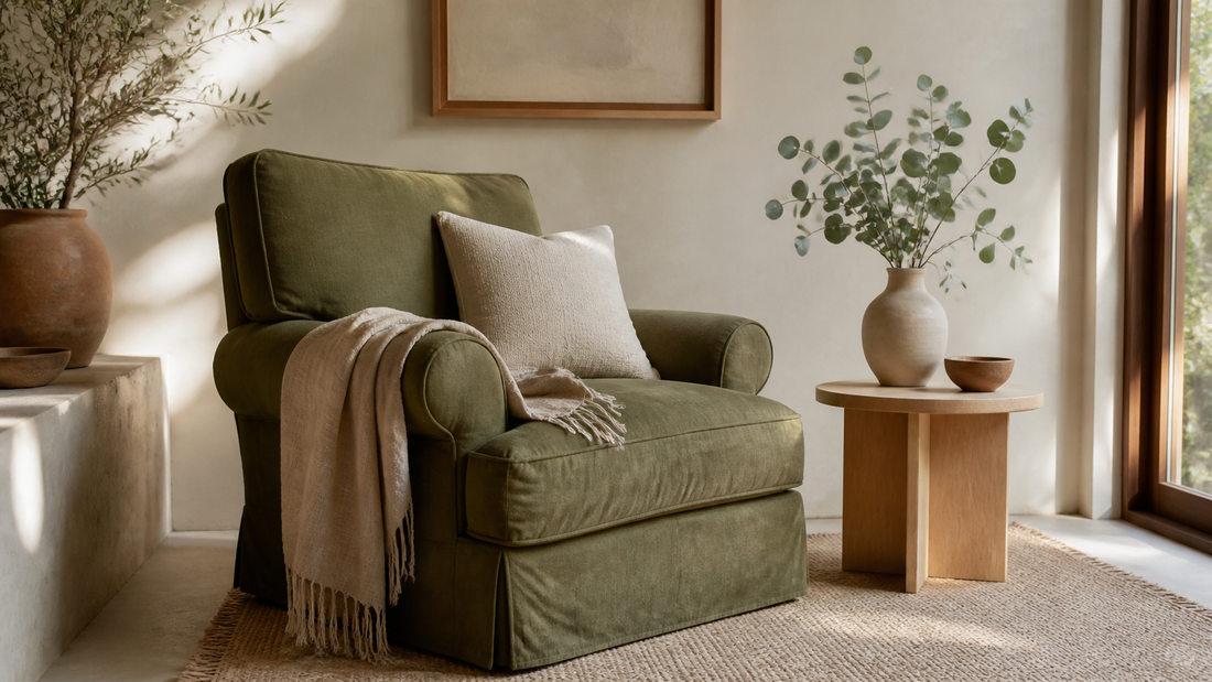 Style Your Olive Green Armchair Like a Pro in Australia