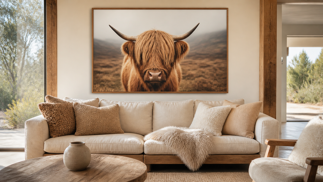 Styling Highland Cow Prints in Your Australian Home