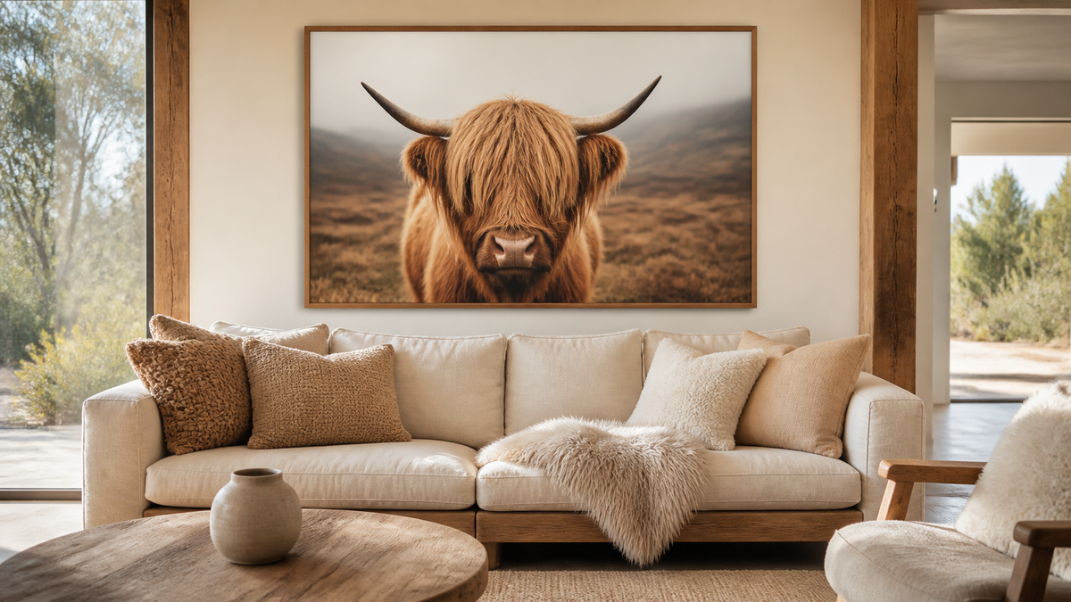 Styling Highland Cow Prints in Your Australian Home