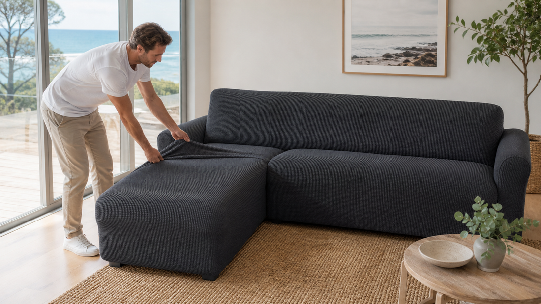 3 Seater Chaise Stretch Fit Slipcovers