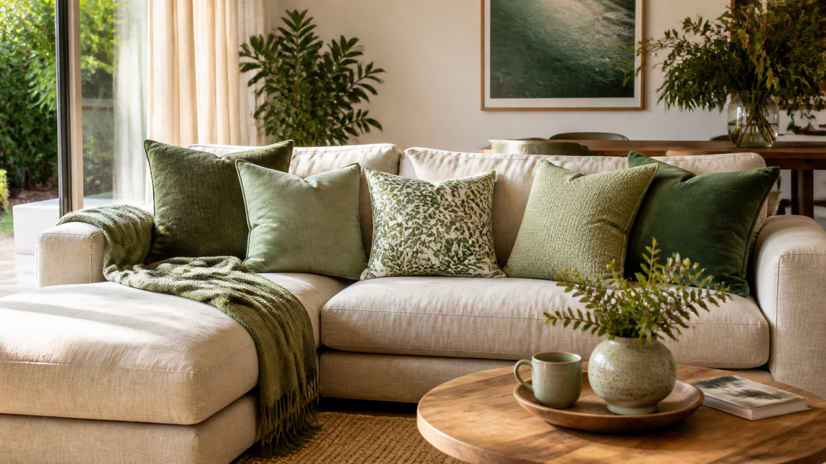 Styling Green Cushion Covers In Your Australian Home