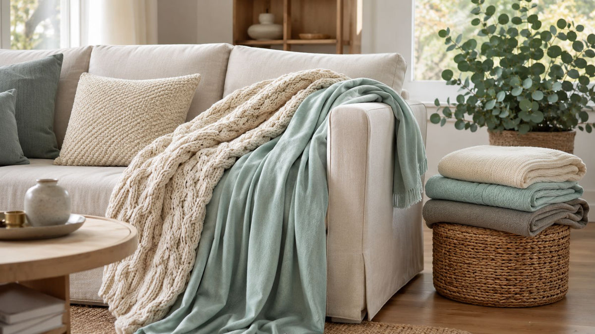 Knit Throw Blanket Guide: Types, Materials, and Styling