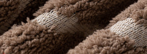 Atlas Geo Milk Tea: close-up of the original throw fabric.