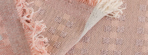 Casella Pink: close-up of the original throw fabric.