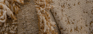 Oriona Coffee Brown: close-up of the original throw fabric.