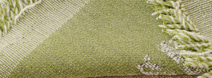 Serena Green: close-up of the original throw fabric.