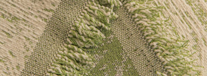 Verano Green: close-up of the original throw fabric.
