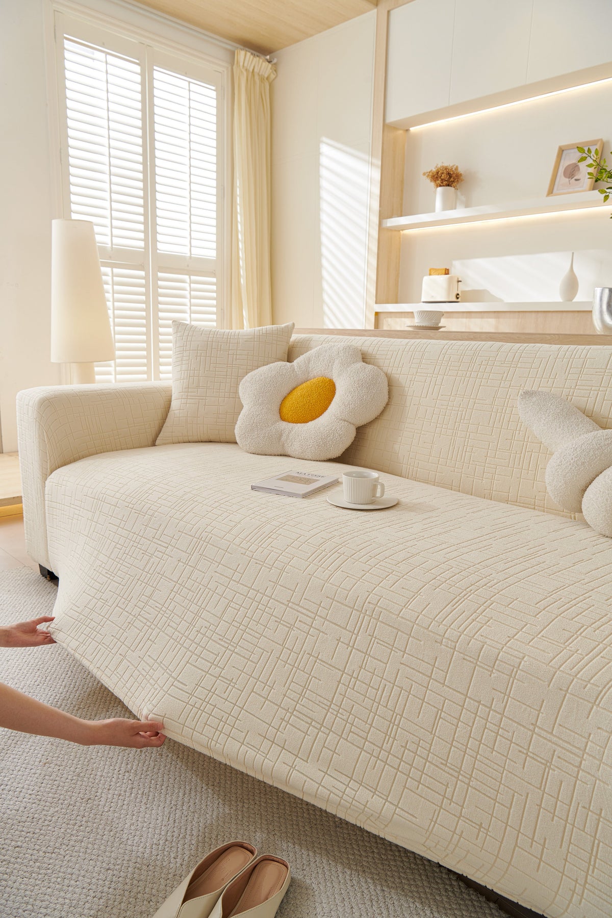 Couch Cover - Arquette - Beige
