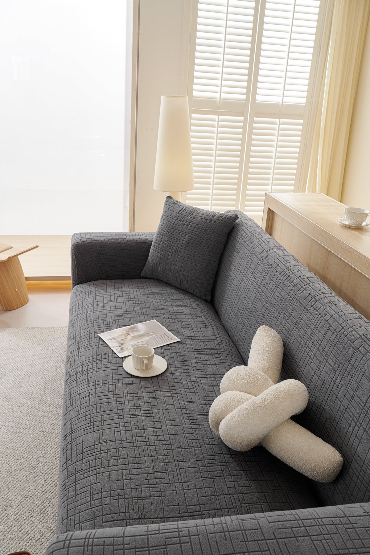 Couch Cover - Arquette - Space Grey