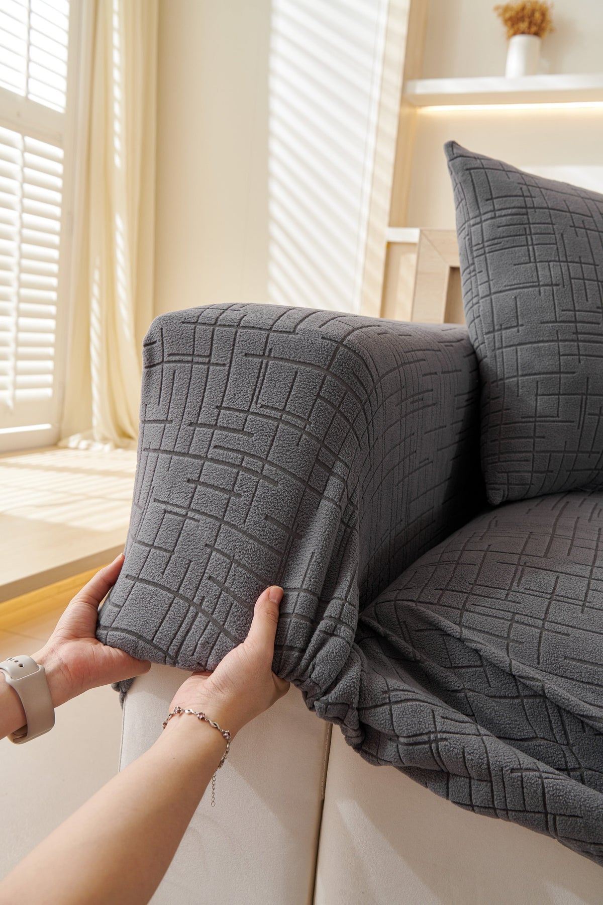 Couch Cover - Arquette - Space Grey