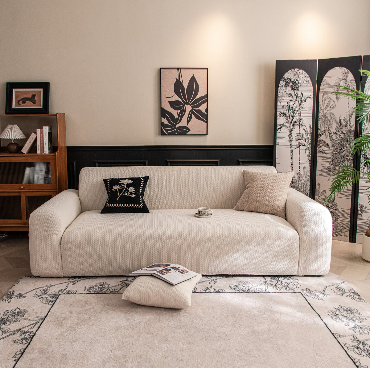 Couch Cover - Braelyn - Cream White
