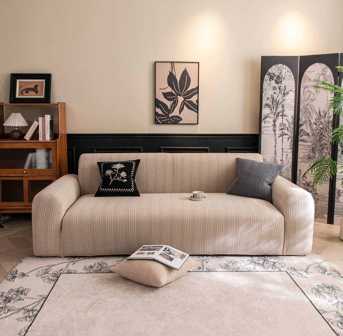 Couch Cover - Braelyn - Khaki