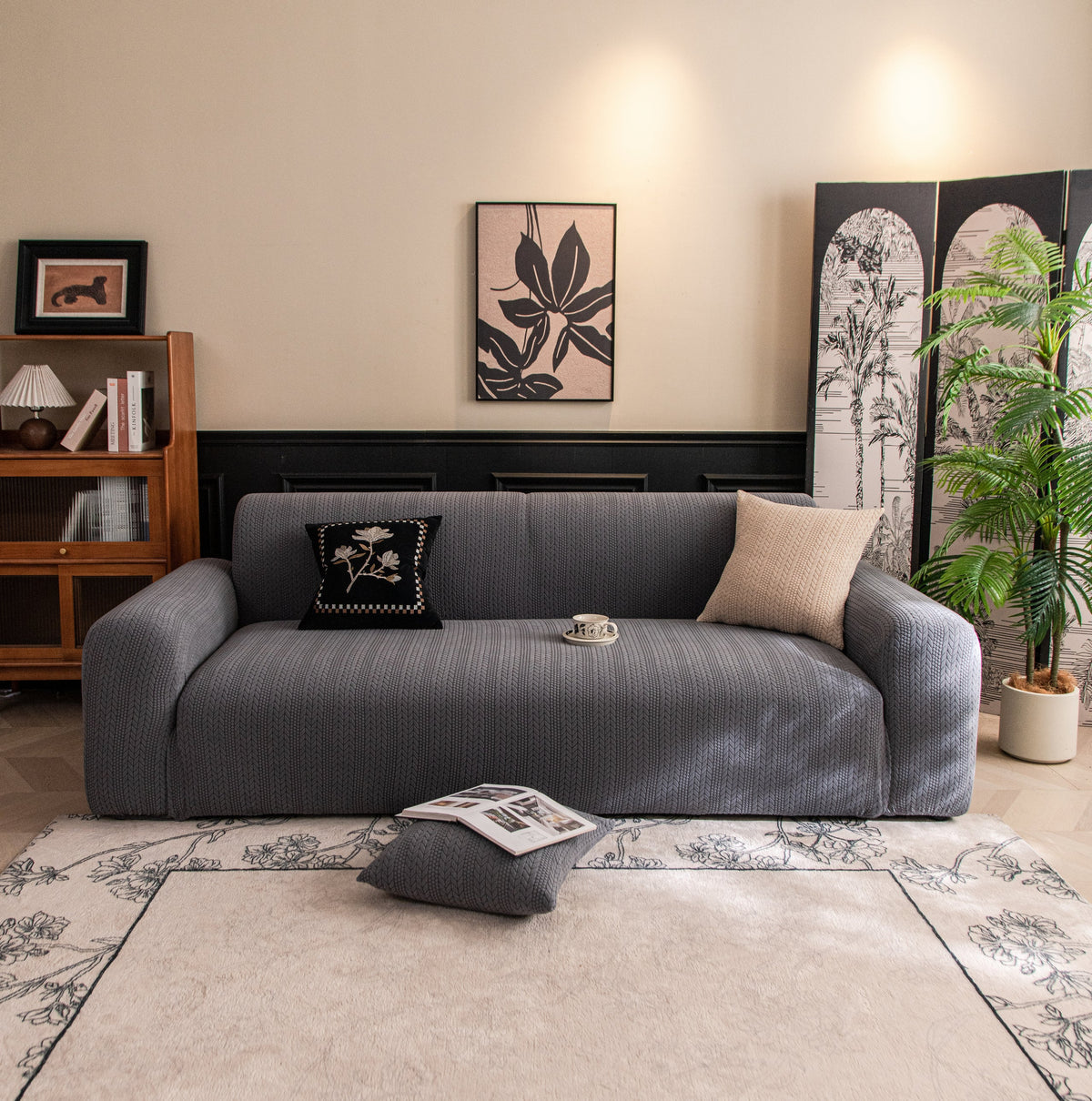 Couch Cover - Braelyn - Space Grey