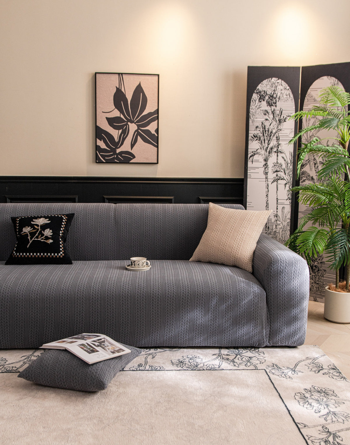 Couch Cover - Braelyn - Space Grey