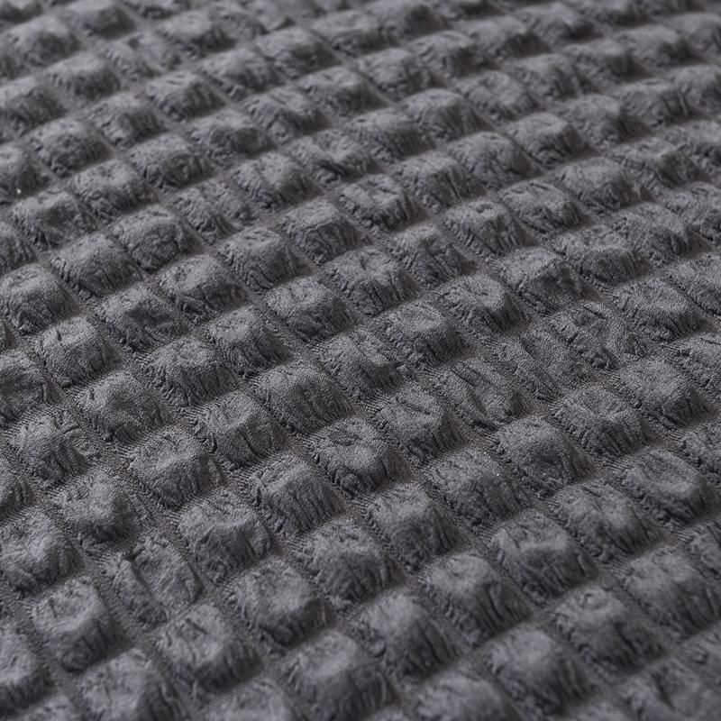 Couch Cover - Bobble-Textured - Anthracite Grey - Adaptable & Expandable