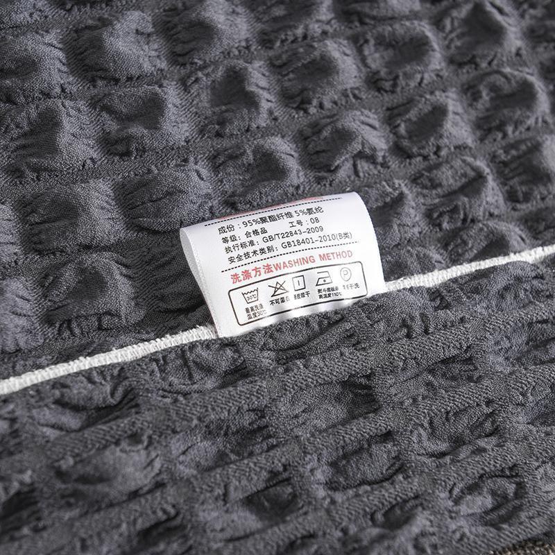 Couch Cover - Bobble-Textured - Anthracite Grey - Adaptable & Expandable