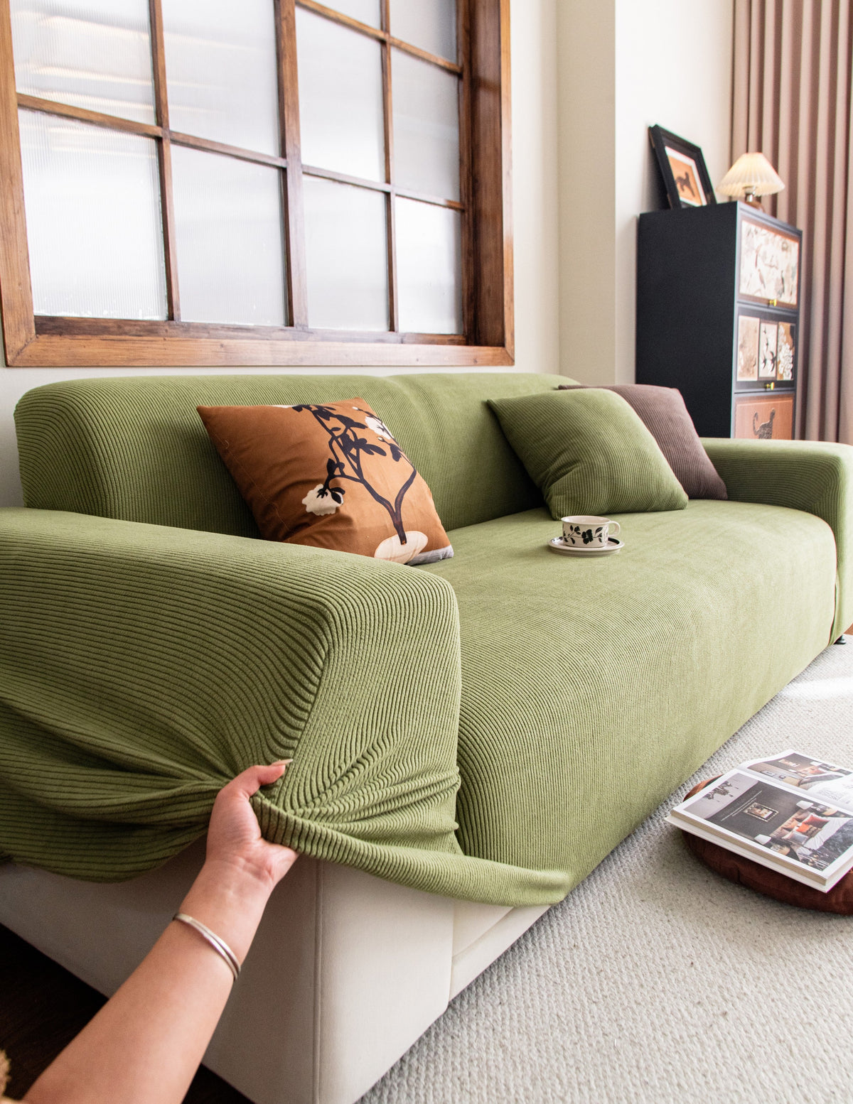 Couch Cover - Cordelle - Green