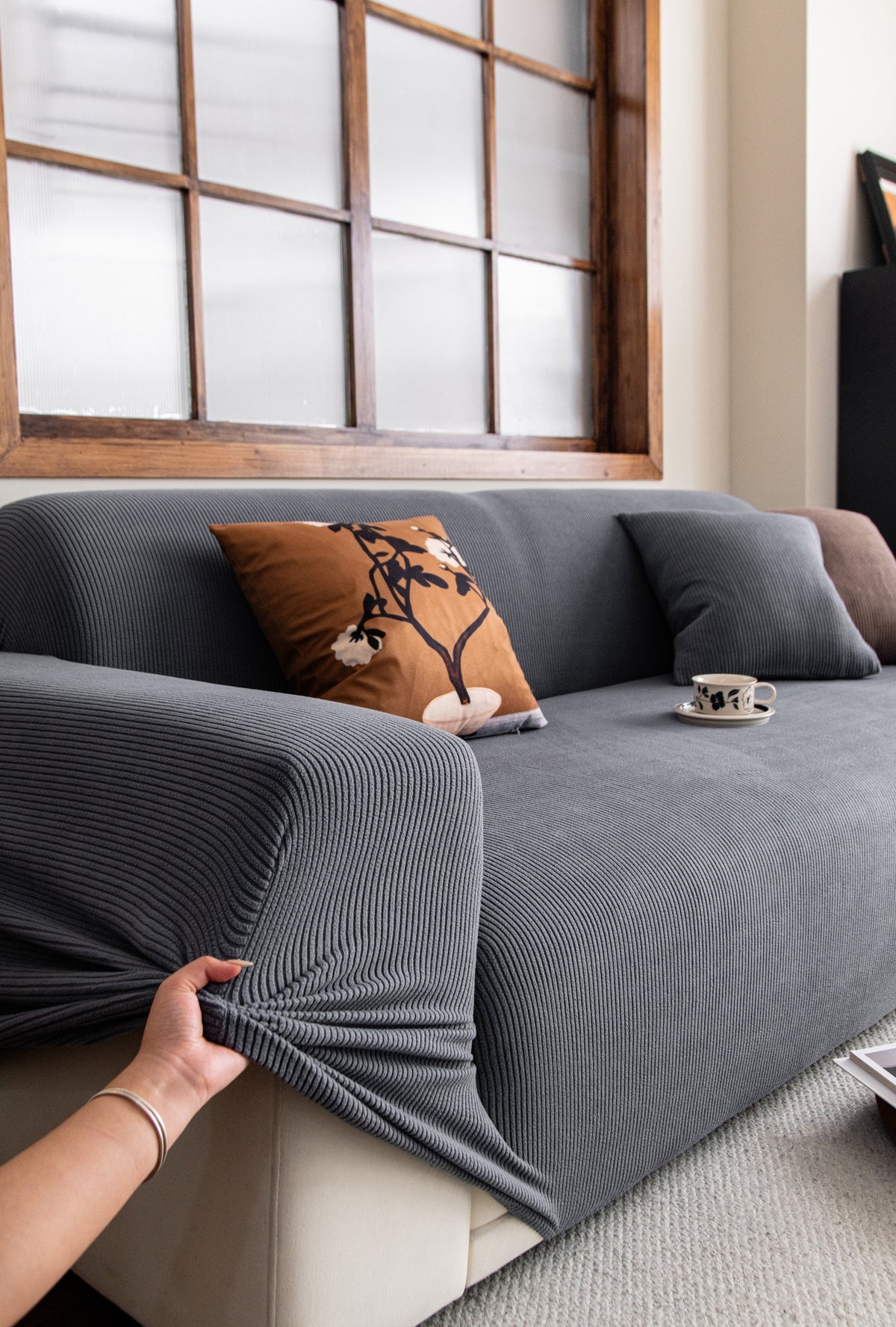 Couch Cover - Cordelle - Grey