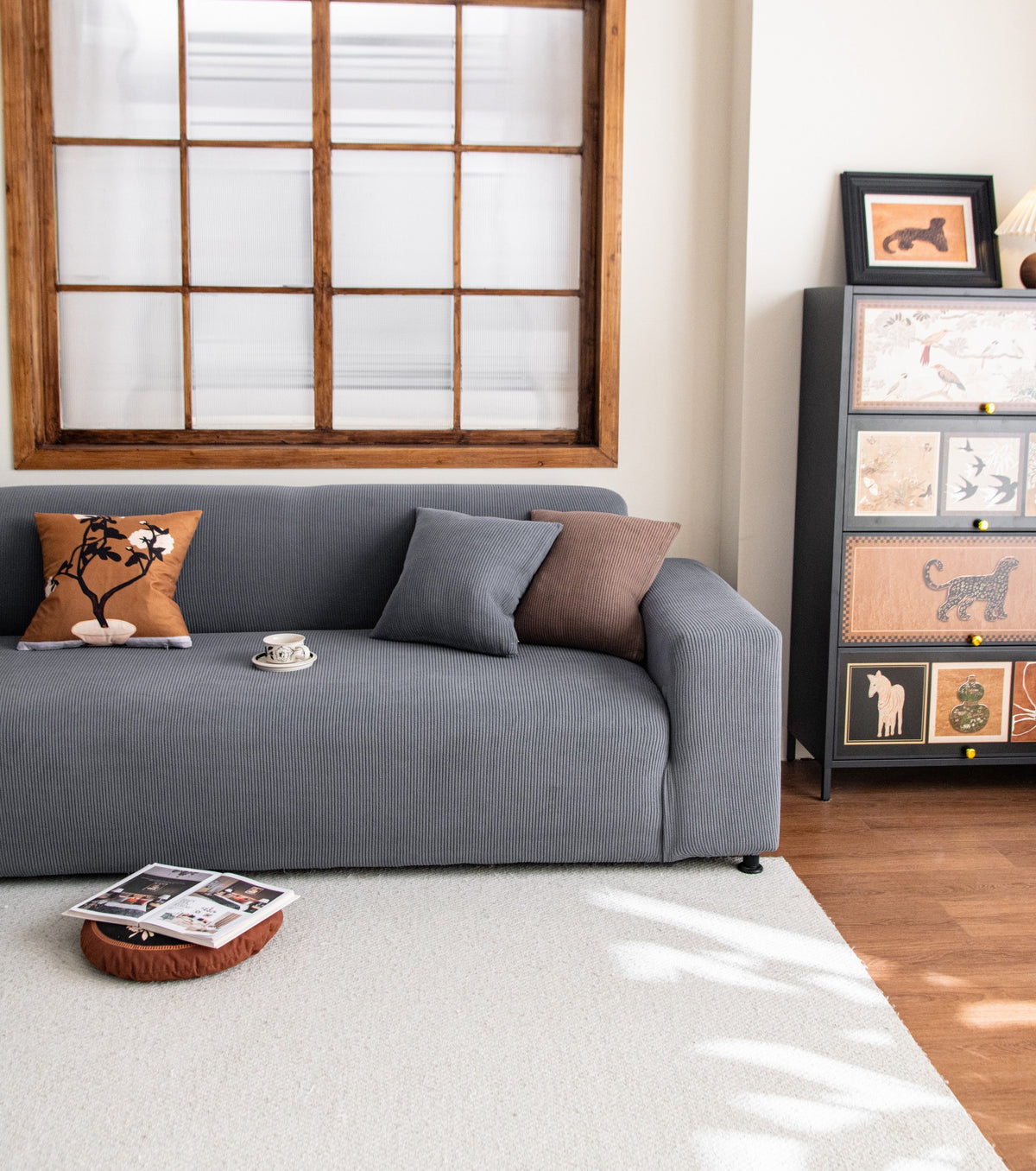 Couch Cover - Cordelle - Grey