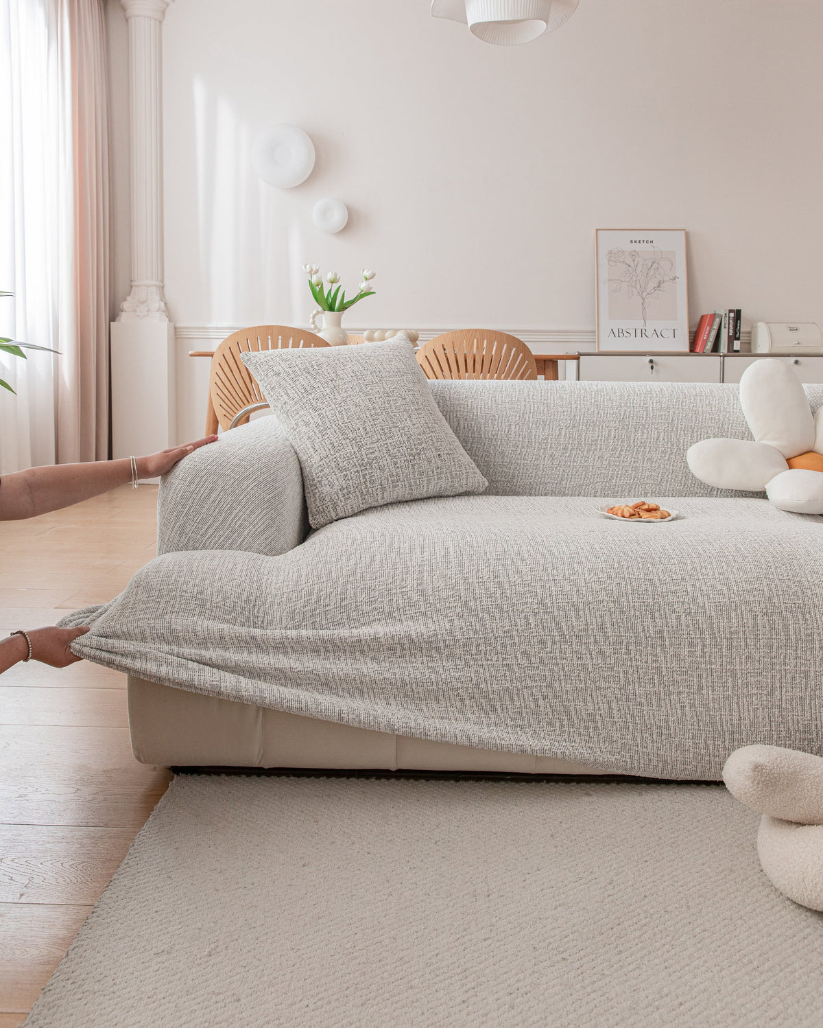 Couch Cover - Crossmere - Cloud Grey