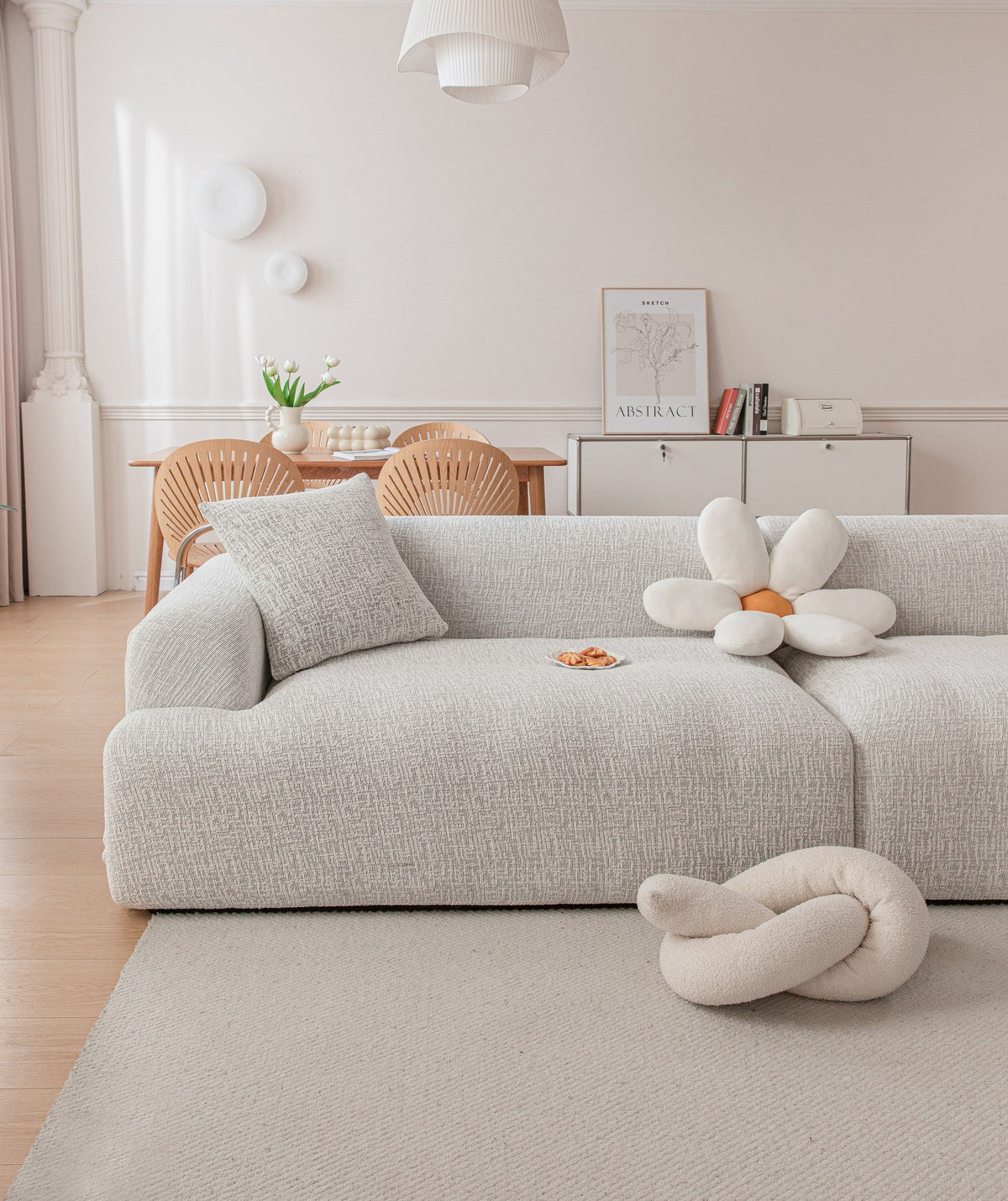 Couch Cover - Crossmere - Cloud Grey