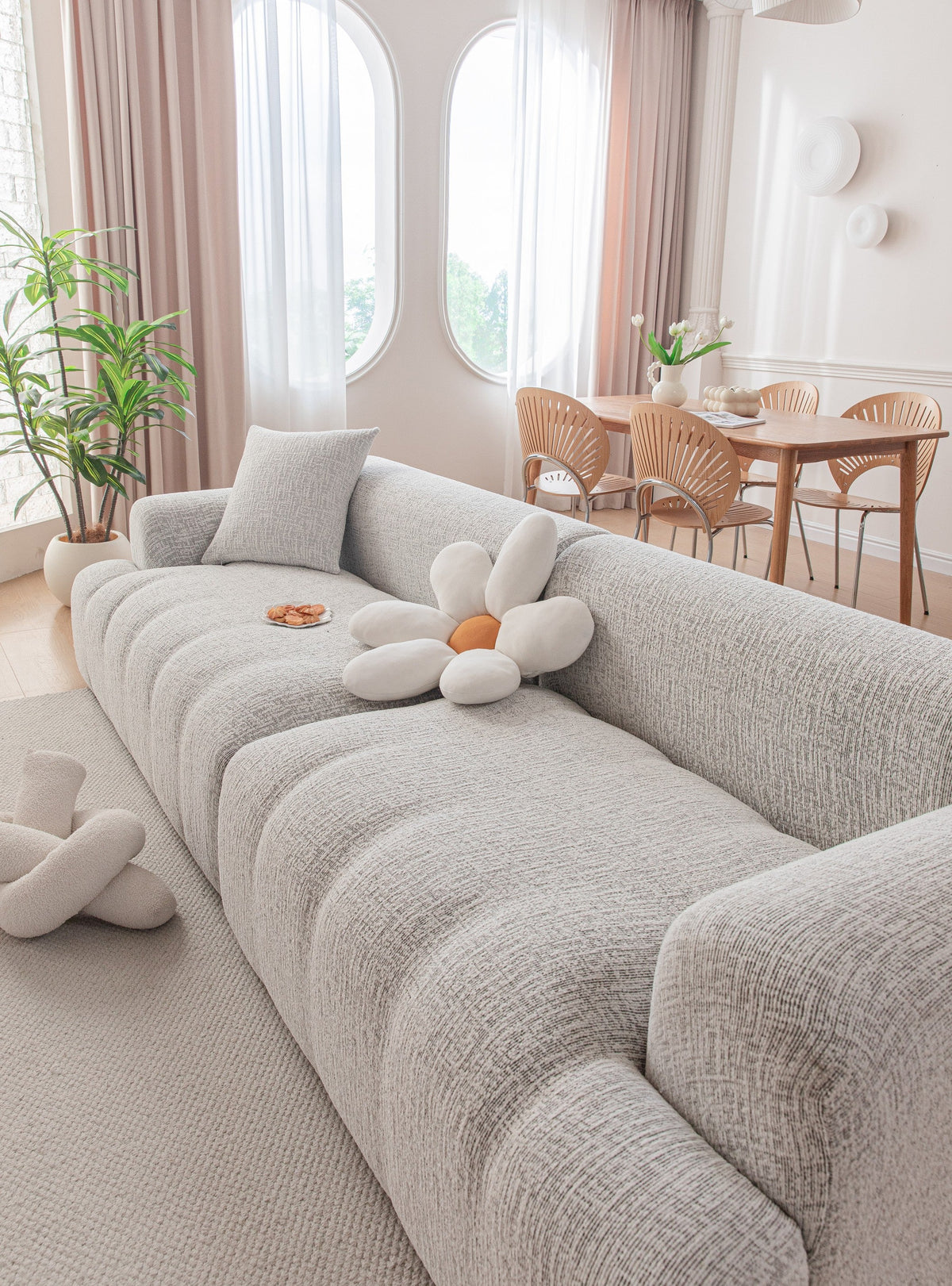 Couch Cover - Crossmere - Space Grey
