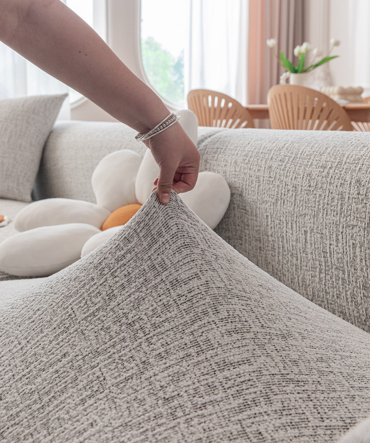 Couch Cover - Crossmere - Space Grey