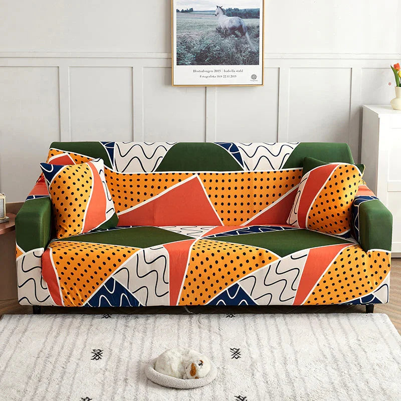 Couch Cover - Geo Chic - Adaptable & Expandable