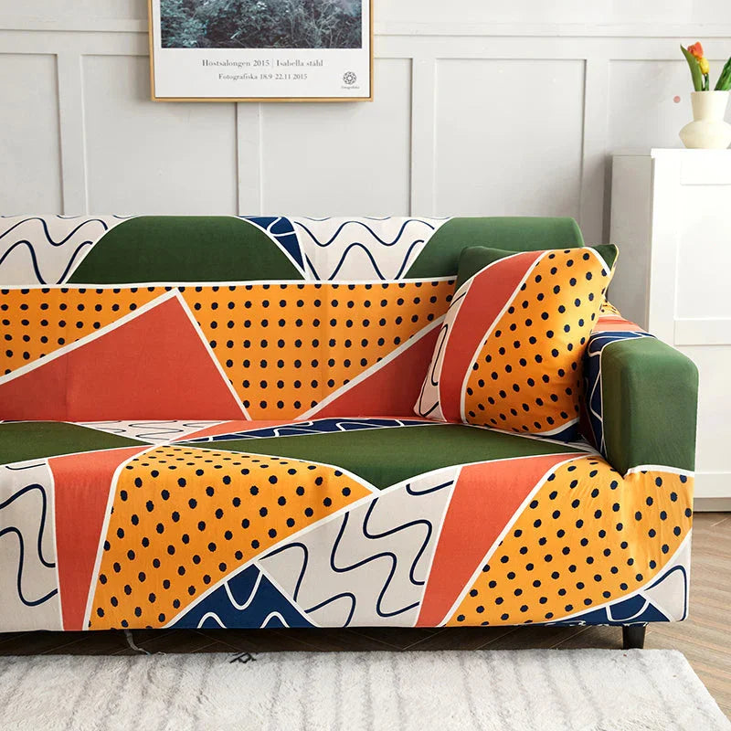 Couch Cover - Geo Chic - Adaptable & Expandable
