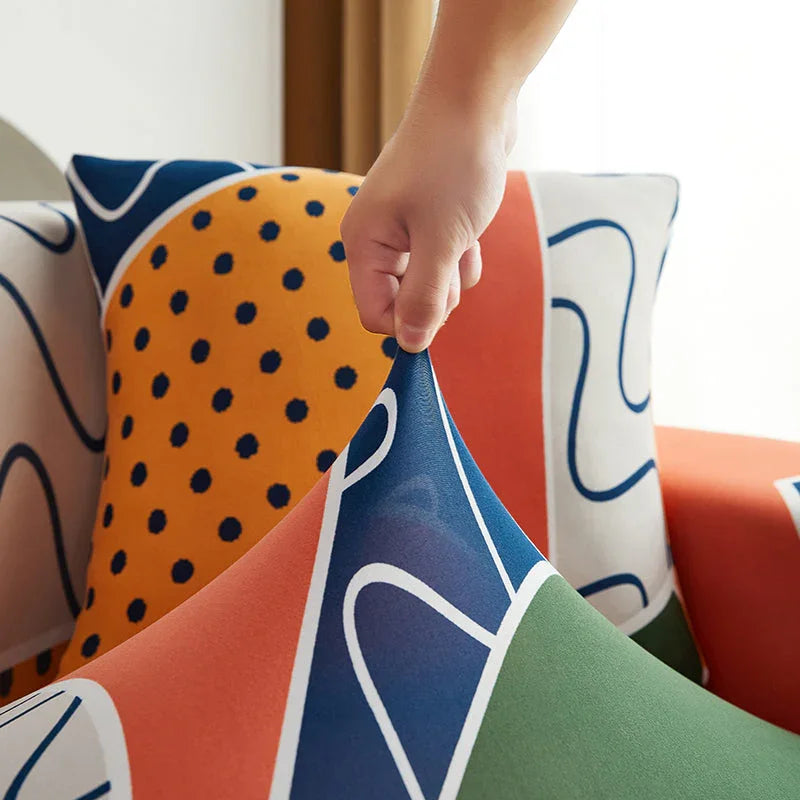 Couch Cover - Geo Chic - Adaptable & Expandable