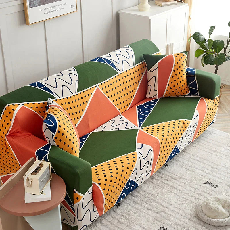 Couch Cover - Geo Chic - Adaptable & Expandable