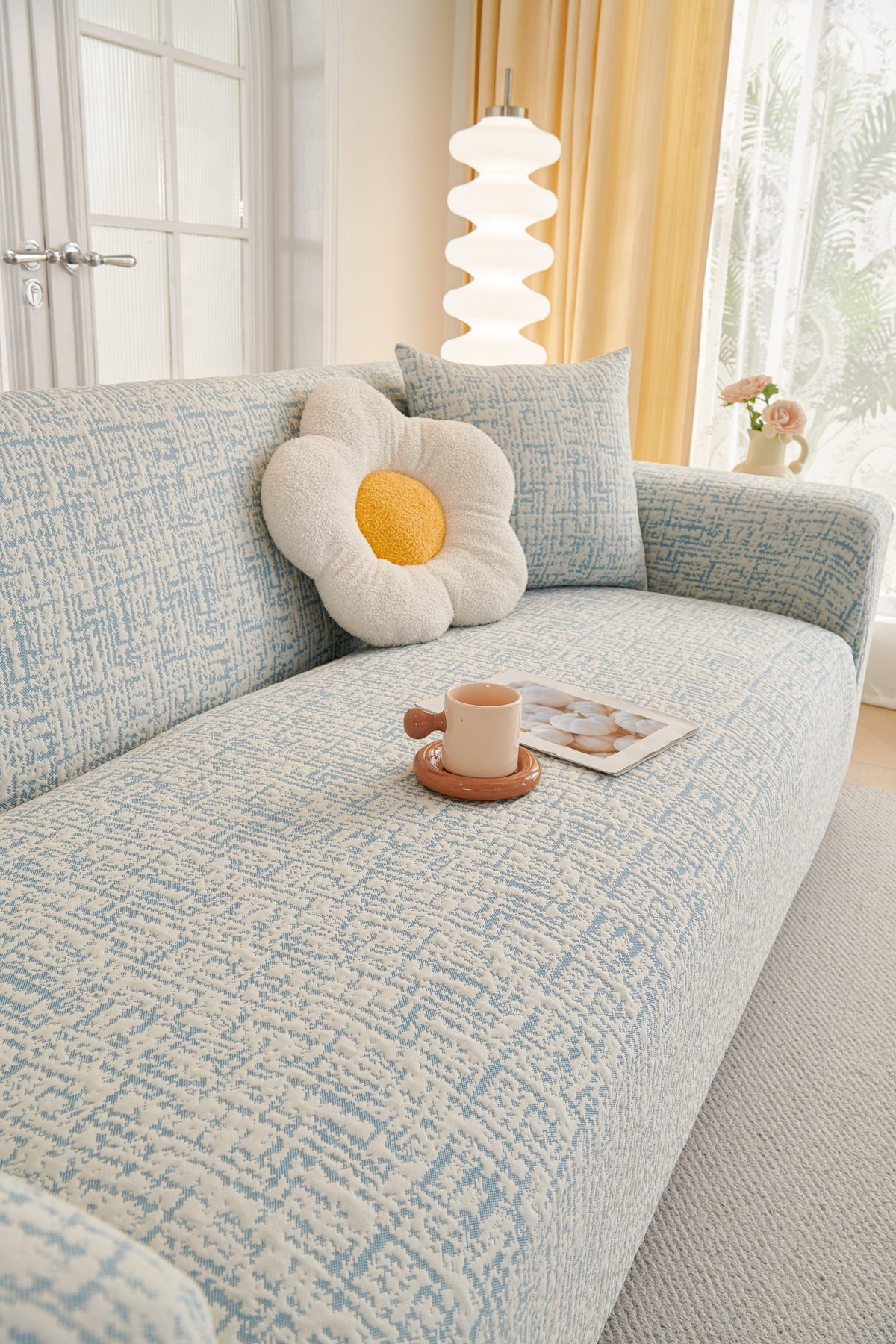 Couch Cover - Gridelle - Blue