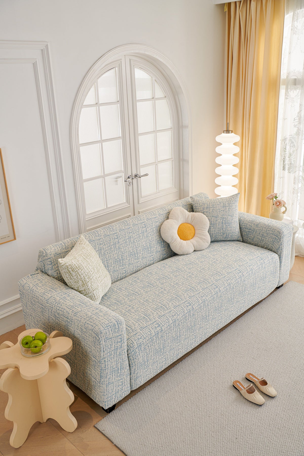 Couch Cover - Gridelle - Blue