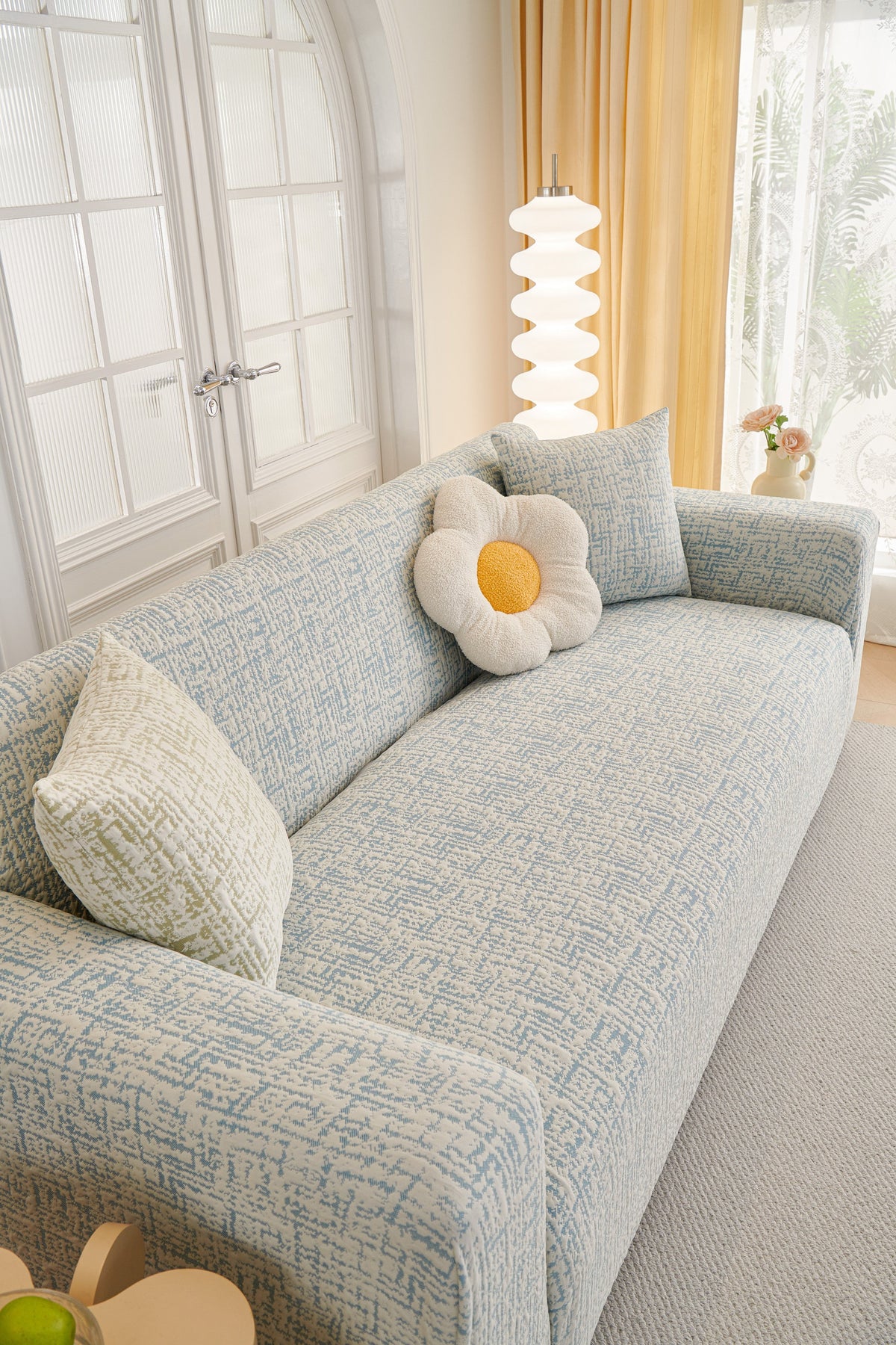 Couch Cover - Gridelle - Blue