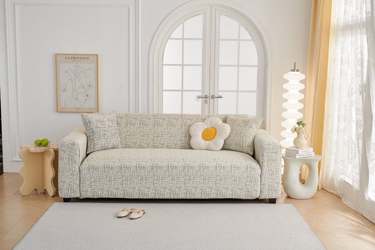 Couch Cover - Gridelle - Coffee Brown