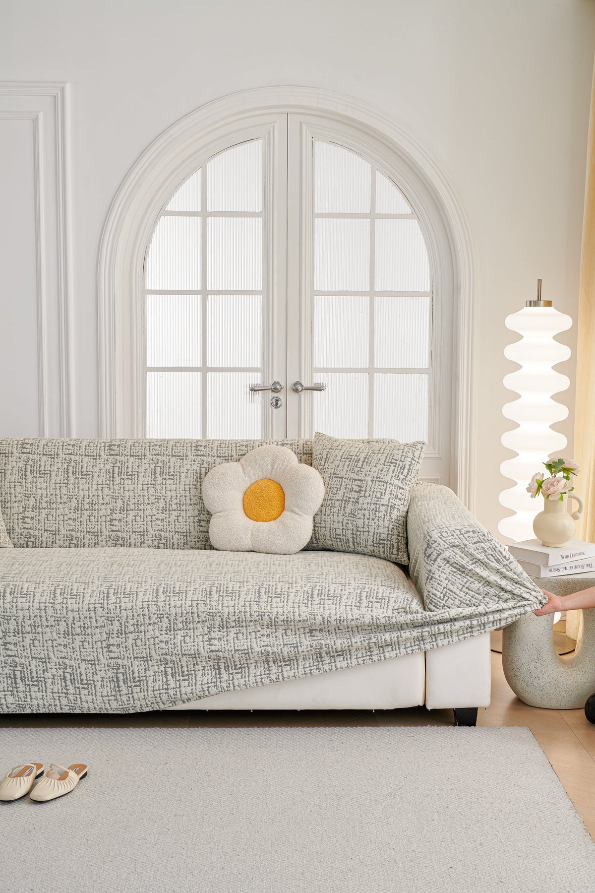 Couch Cover - Gridelle - Space Grey