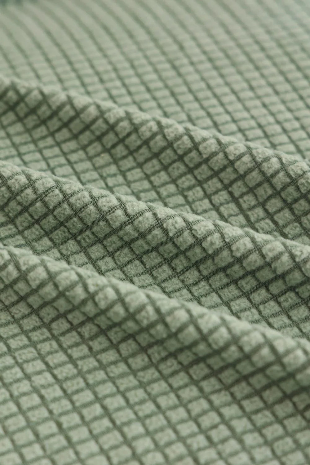 Couch Cover - Jacquard - Sage Green - Adaptable & Expandable