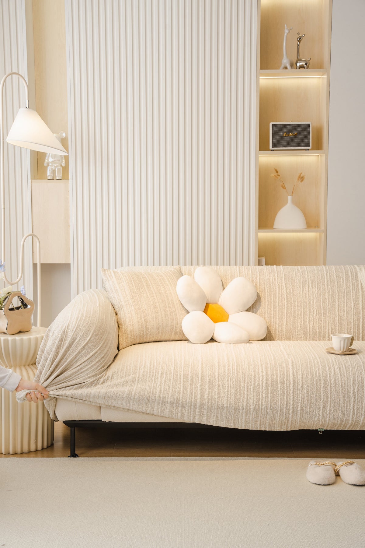 Couch Cover - Rivelle - Cream White