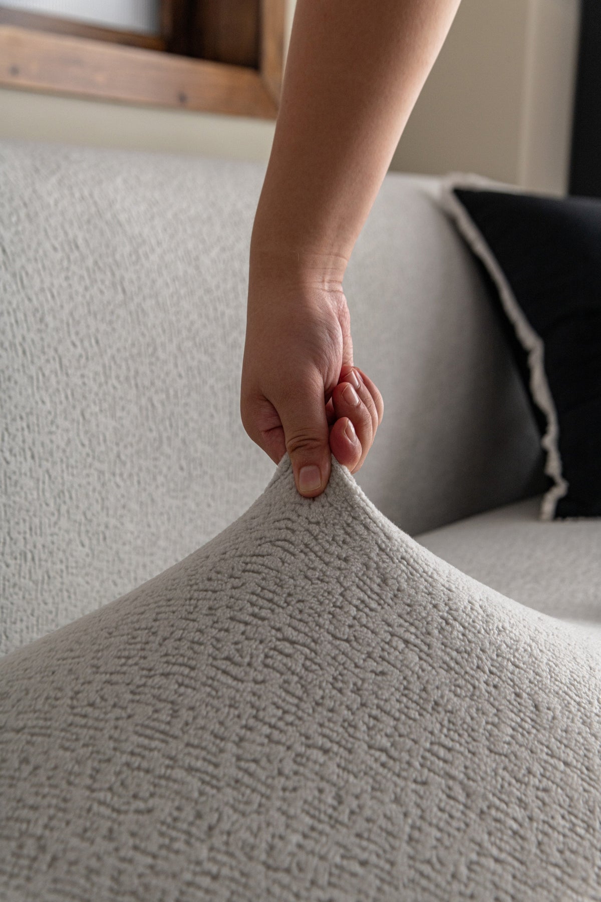 Couch Cover - Veloura - Cloud Grey