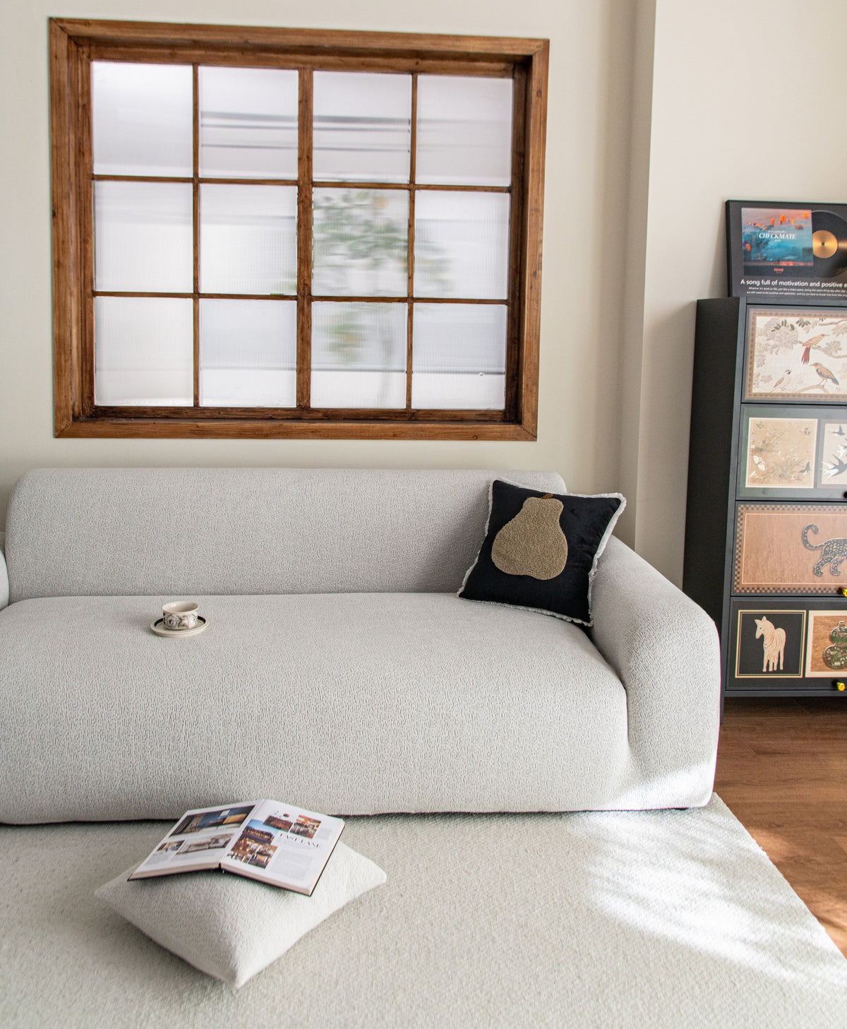 Couch Cover - Veloura - Cloud Grey