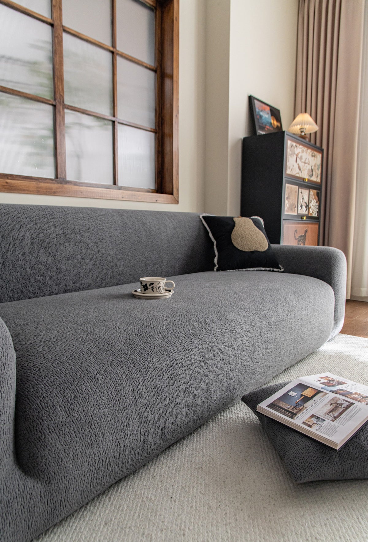 Couch Cover - Veloura - Space Grey