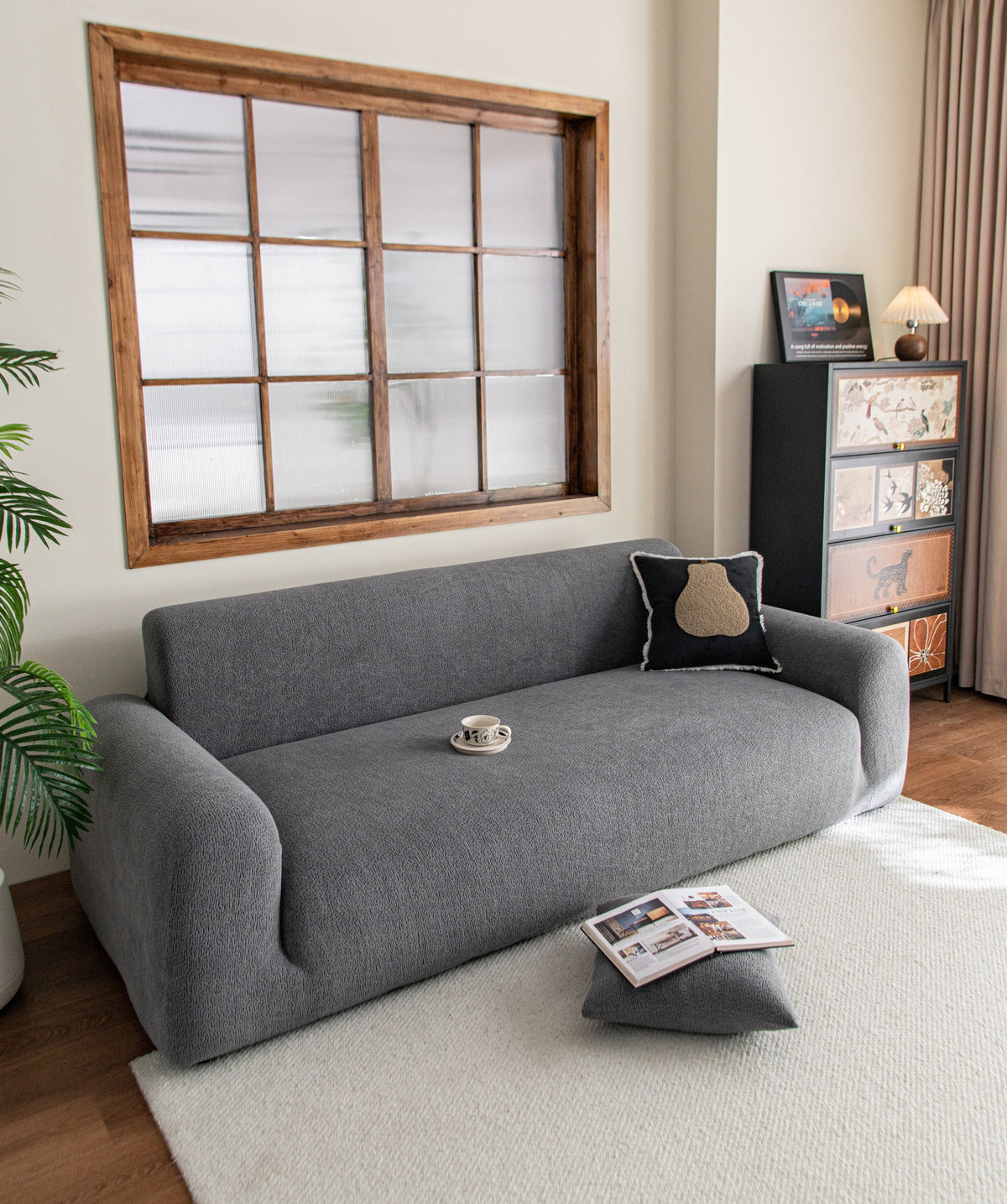 Couch Cover - Veloura - Space Grey