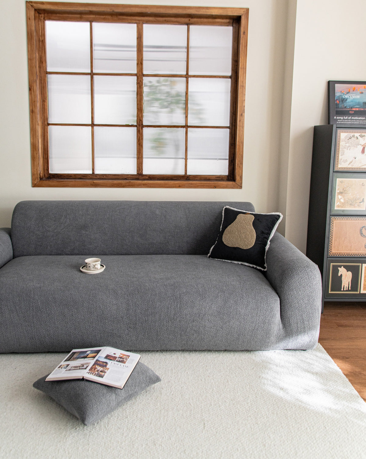 Couch Cover - Veloura - Space Grey