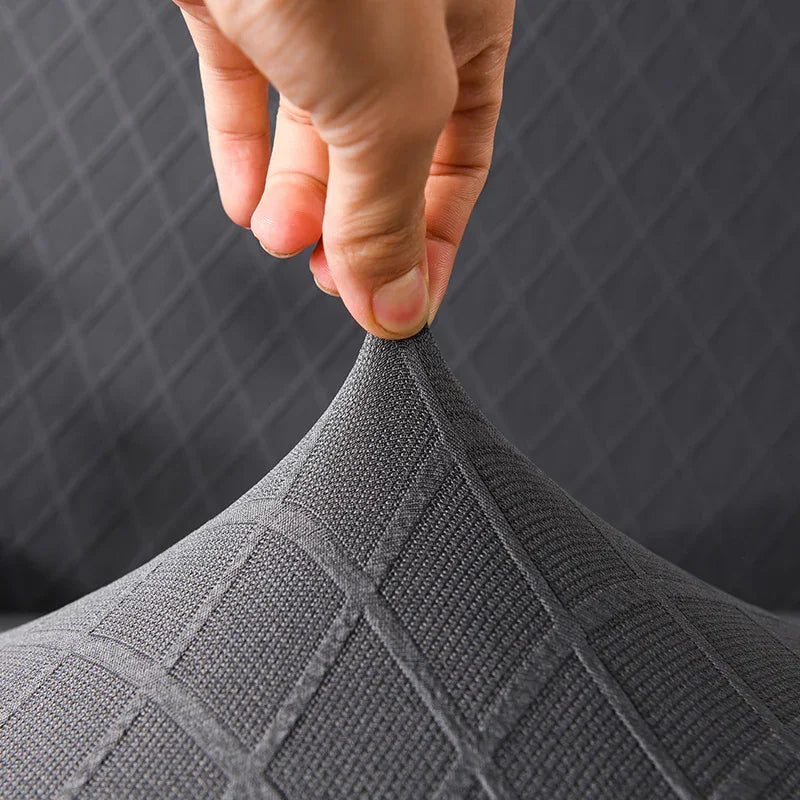 Cushion Cover - Diamond Jacquard - Black