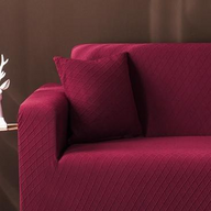 Cushion Cover - Diamond Jacquard - Cardinal Red