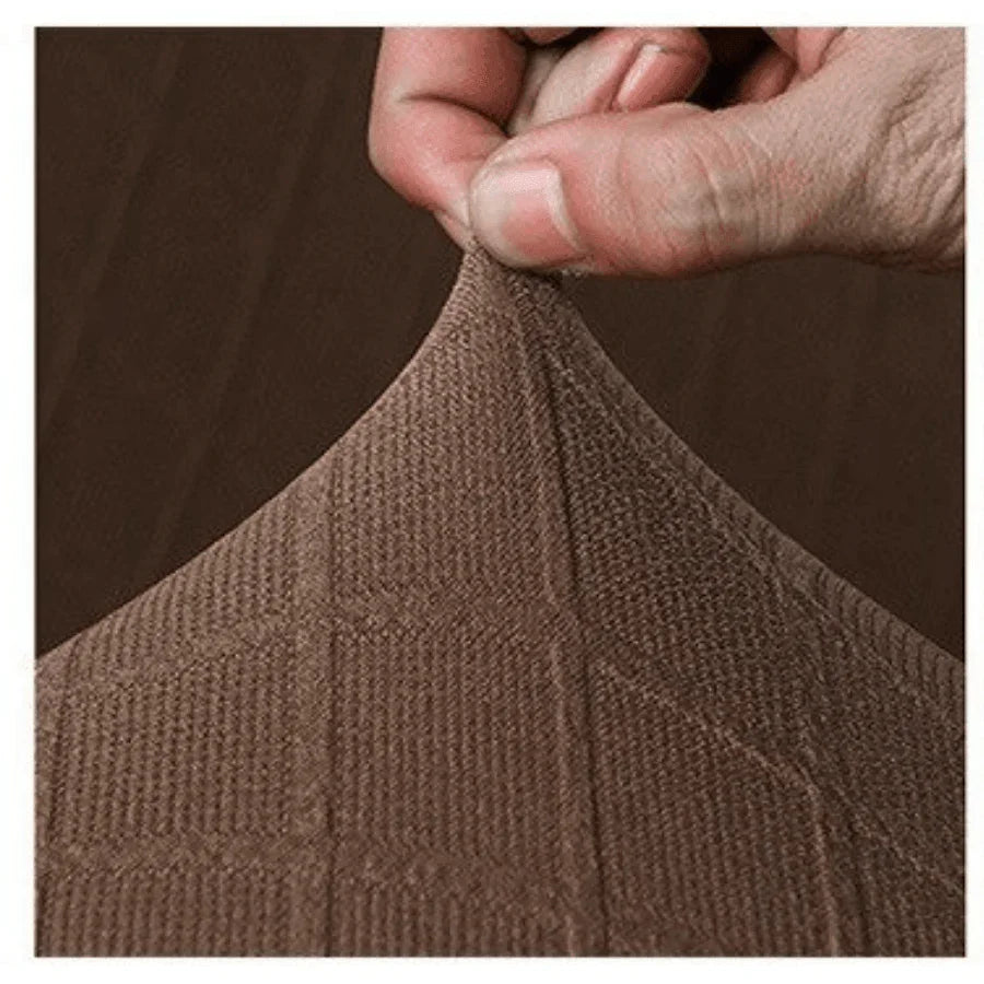 Cushion Cover - Diamond Jacquard - Chestnut Brown